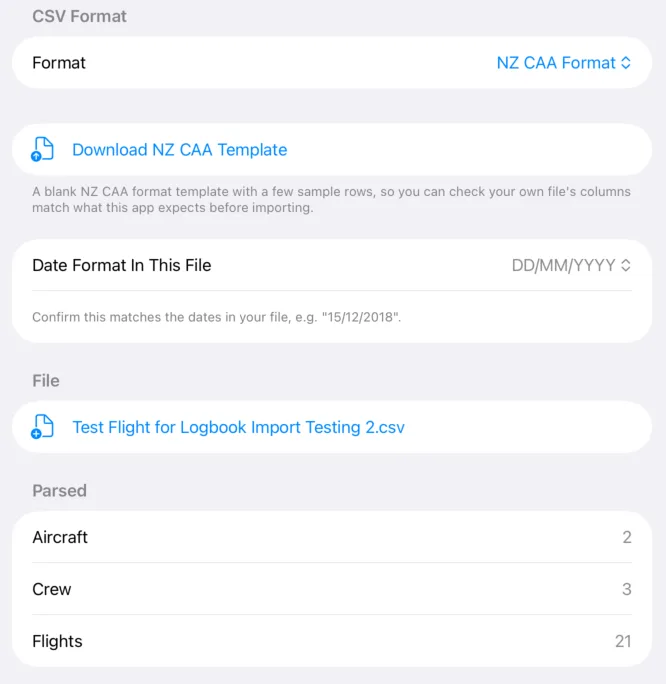import page