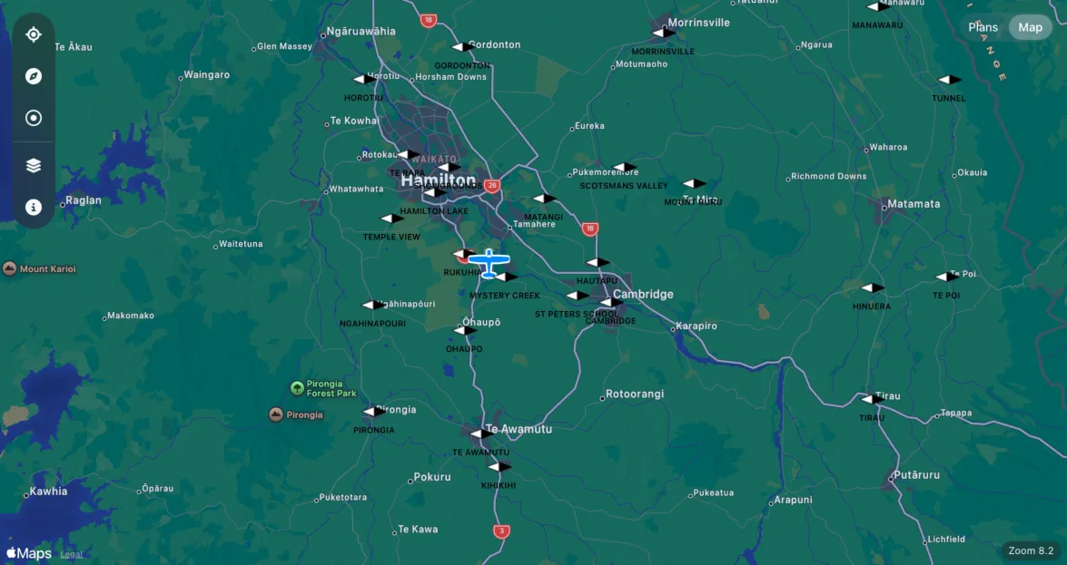 moving map