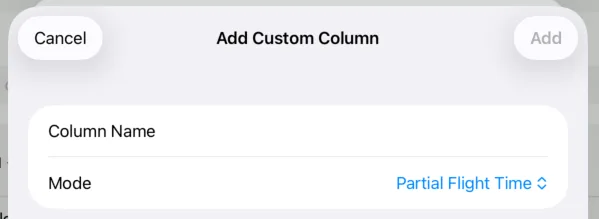 custom logbook columns